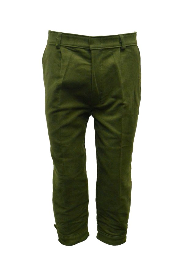 Mens Moleskin Shooting Plus Fours Breeks Trousers OLIVE Walker & Hawkes
