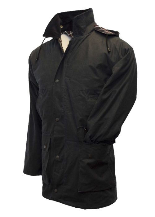 Wax Padded Jacket Countrywear Hunting Waxed Coat OLIVE | Walker & Hawkes